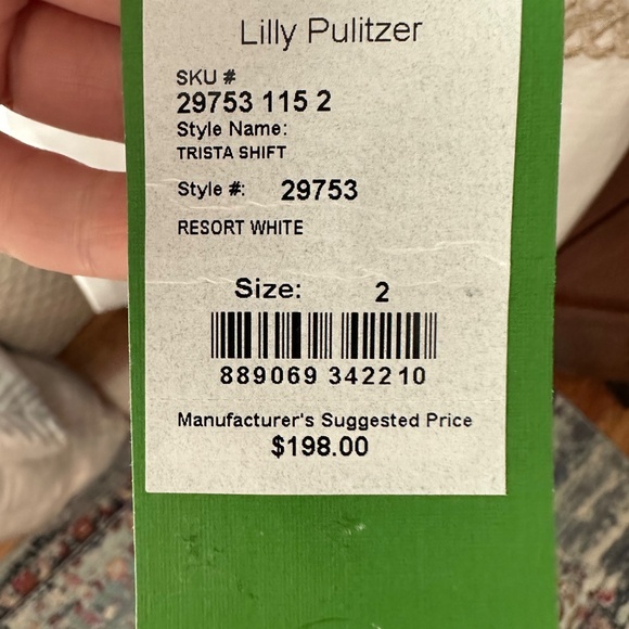 Lily Pulitzer white & gold dress - Picture 5 of 7